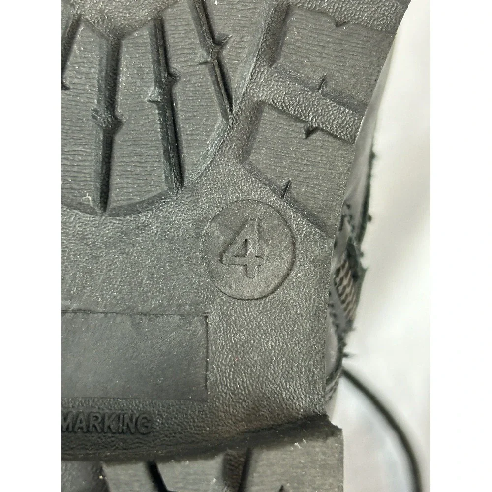 Crevo Boys Black Work boots Size 4
